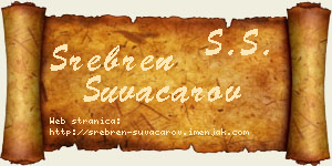 Srebren Suvačarov vizit kartica